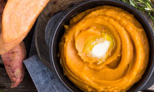 Пюре от сладки картофи