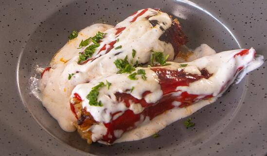 Stuffed Peppers with Minced Meat and Rice