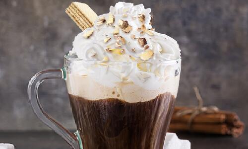 Viennese coffee with whipped cream