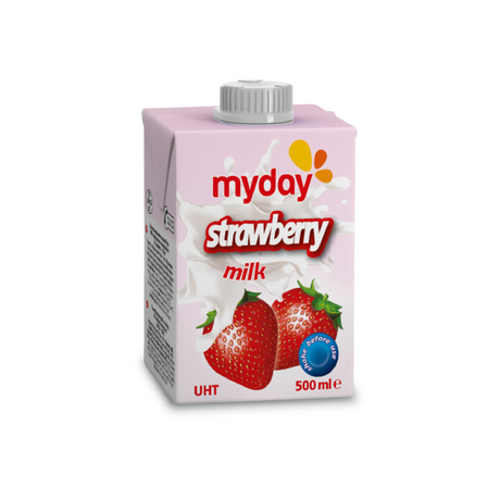 ЯГОДА - Ароматизирано мляко за пиене, 1.4% масленост, 500ml ℮