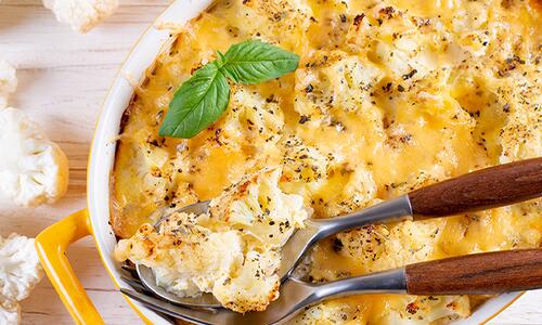 Карфиол с крем за готвене и пекорино