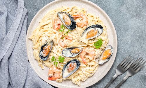 Паста с морски дарове