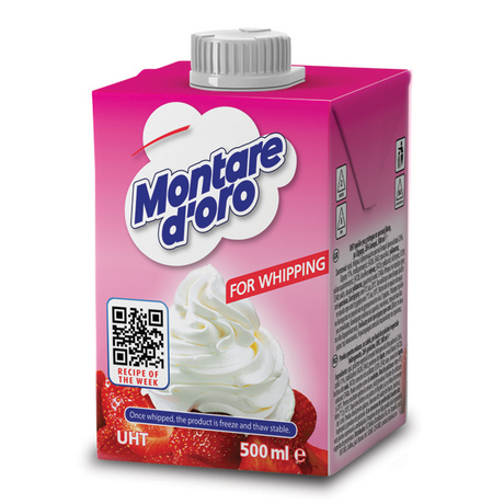 Крем за торта - Montare D`oro за разбиване 26%, 500ml ℮