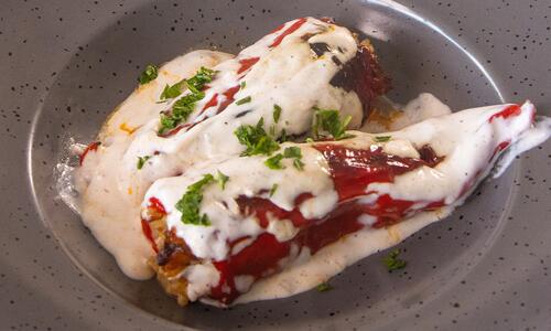 Stuffed Peppers with Minced Meat and Rice