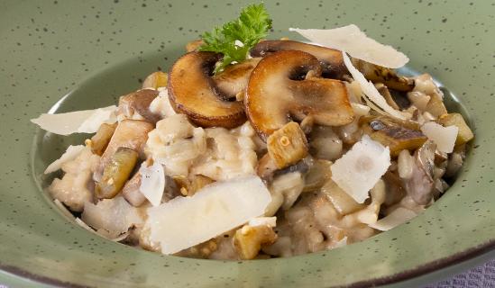 Ризото с патладжан и гъби