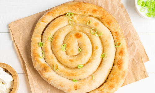 Easy Banitsa with Leeks and Cheese