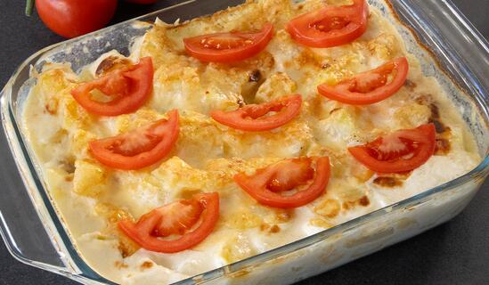 Запеканка с пиле и картофи