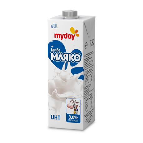 UHT мляко MY DAY 3.0%, 1L ℮