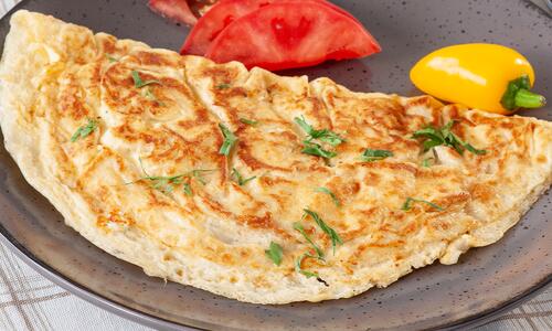 Омлет със сирене и CREMIO за готвене