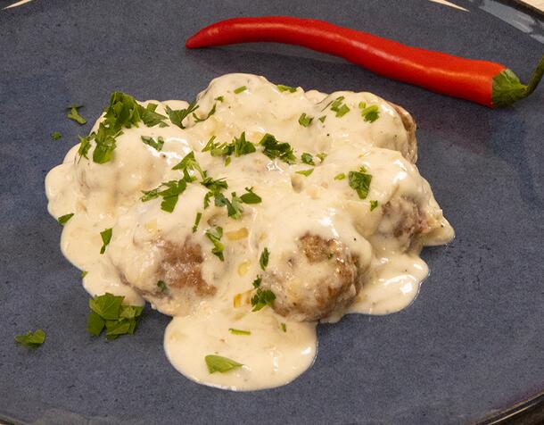 Кюфтета със сметана в еър фрайър | Рецепта за готвене