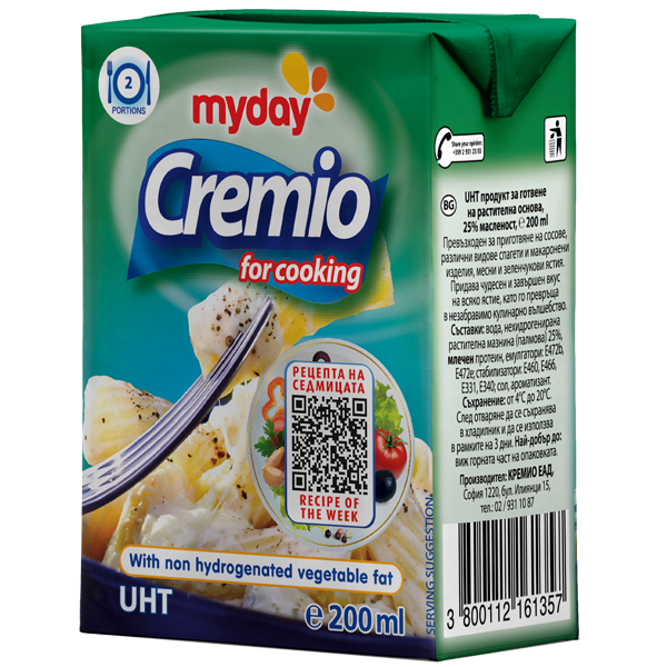 MY DAY Cremio за готвене 25%, 200ml ℮